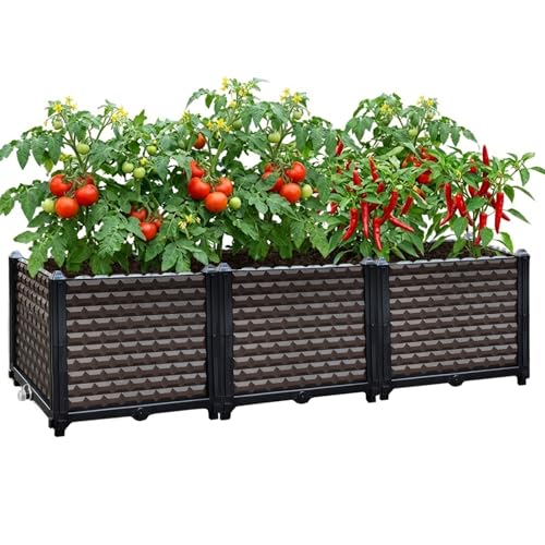 Large Planters for Outdoor Plants 14" Tall Planter Box