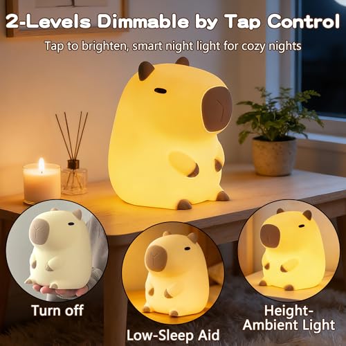 Capybara Night Light for Kids