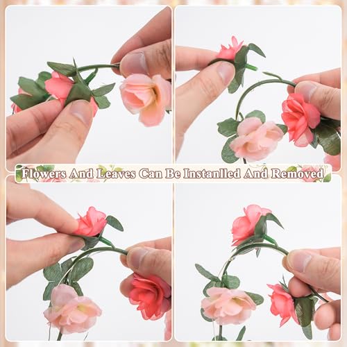 Rose Pink Flower Lights (50 Count)