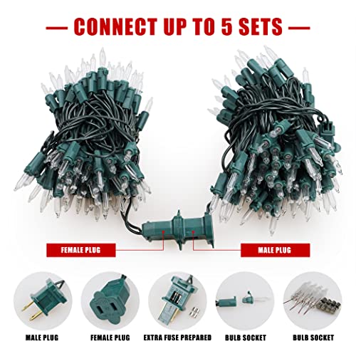 Warm White Christmas Mini Lights (46 Foot)
