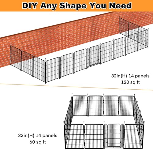 Garden Fence with Gate 32 in (864 Sq Ft)