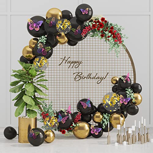 3D Butterfly Wall Decor 48 Pcs Laser Purple Butterfly Decorations (48 Count)