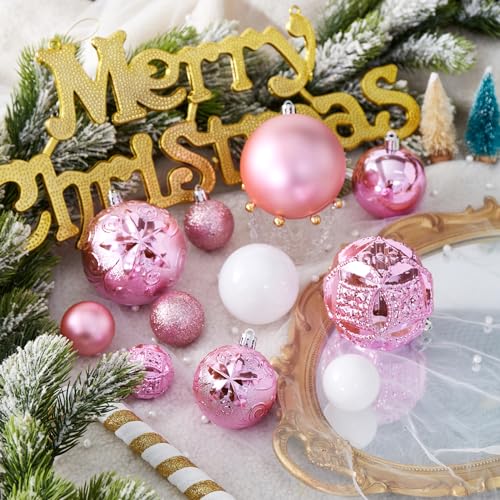 87 Pack Shatterproof Christmas Ball Ornaments Set (87 Count)