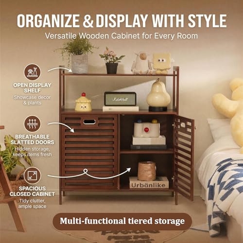 Tilt Out Laundry Hamper with shelves