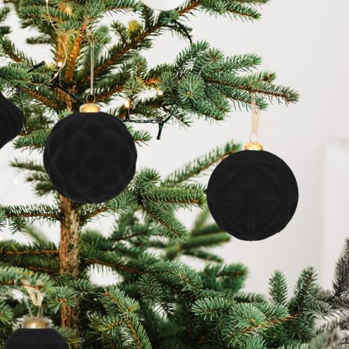 46PCS Velvet Christmas Ball Ornaments Set (46 Count)