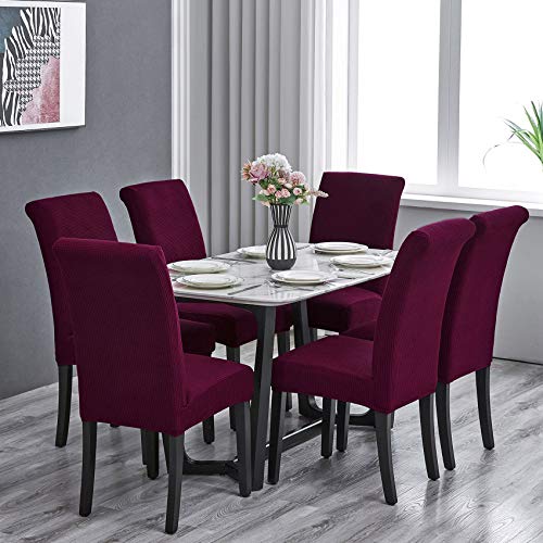Stretch Chair Covers for Dining Room Set of 2