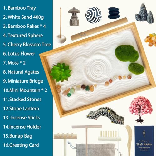 Mini Zen Garden for Desk