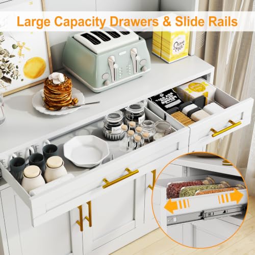 71" Metal Kitchen Pantry Cabinet