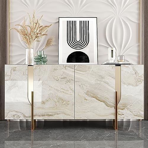 15.7''x118'' Beige Gold Liquid Marble Contact Paper for Countertops Peel and Stick Waterproof Granite Countertop Paper Self Adhesive Marble Wallpaper Vinyl Roll for Kitchen Bathroom Table Wall (13 Sq Ft)