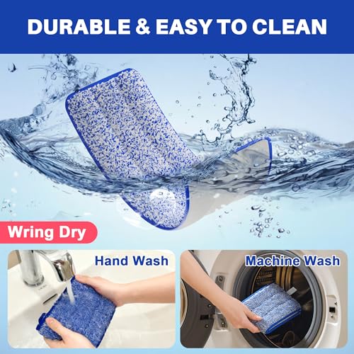 Replacement Mop Pads for Flat Mop Bucket System (4 Count)