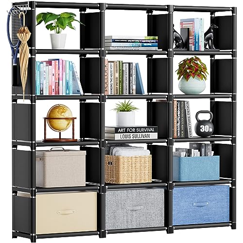 Bookshelf 15 Cube Storage Organizer