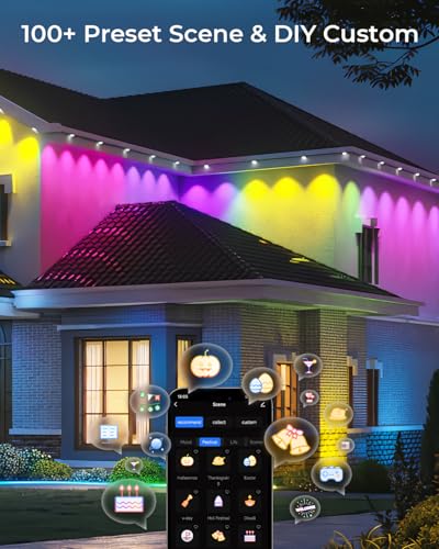 Permanent Outdoor Lights 200ft (200 Foot)
