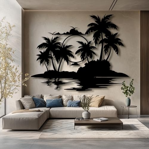 Palm Tree Metal Wall Decor