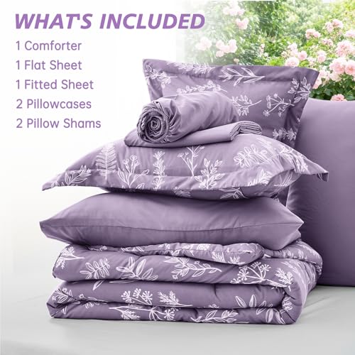 Grayish Purple Full Comforter Set