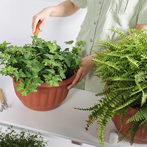 12 Inch Hanging Planters for Outdoor Plants (2 Count)