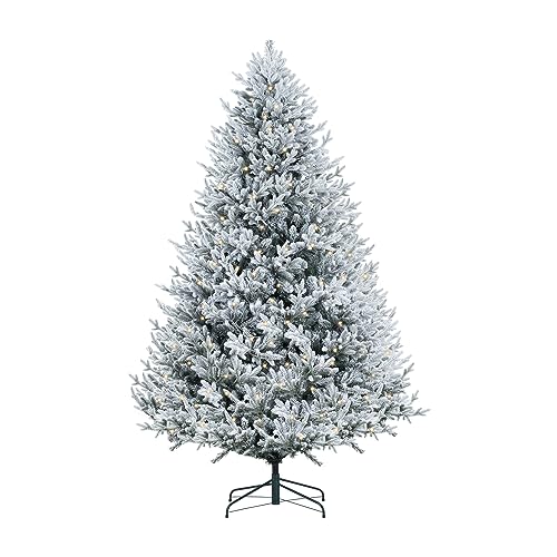 7.5ft Frosted Christmas Tree with Lights