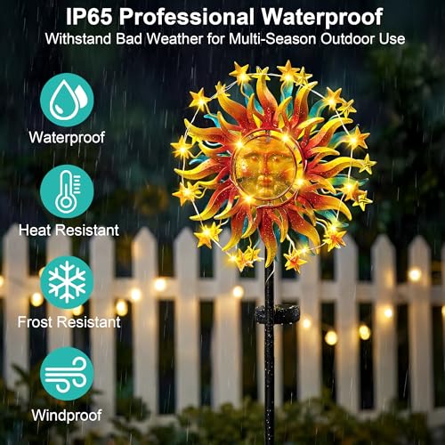 60.3" Solar Wind Spinner with Lights
