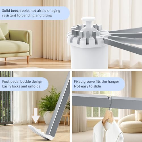 Tripod Foldable Clothes Rack