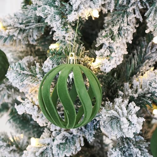 36PCS Velvet Ornaments for Christmas Tree (36 Count)