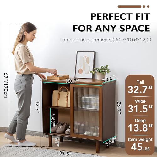 Bamboo Sideboard Buffet Cabinet
