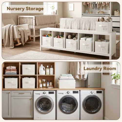 Closet Shelf Baskets with Label (3 Count)