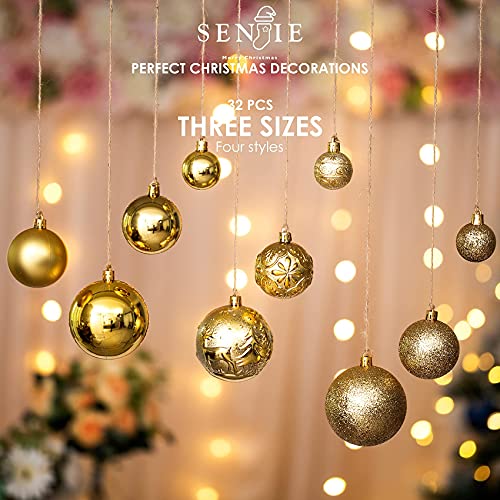 Gold Shatterproof Christmas Ball Ornaments (32 Count)