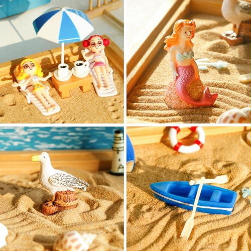 Desktop Miniature Beach Zen Garden (23 Count)