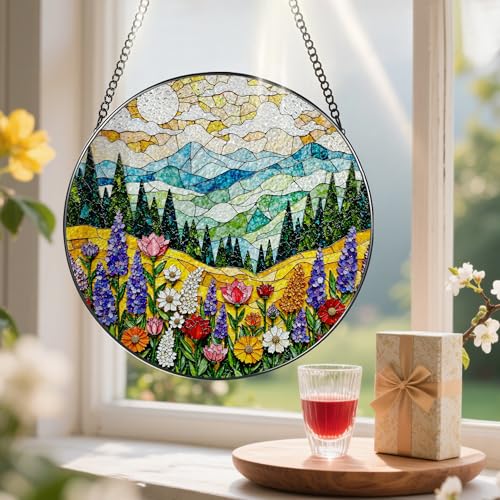 8 Inch Stained Glass Ornament