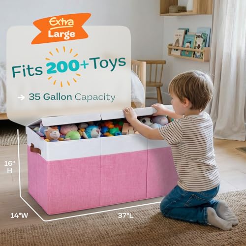 Extra Large Toy Storage Organizer with Lid