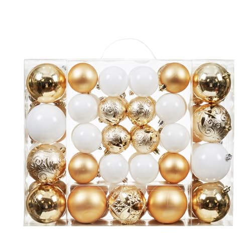 87 Pack Shatterproof Christmas Ball Ornaments Set (87 Count)