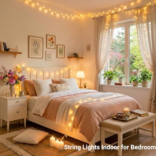 800 LED String Lights Indoor Outdoor Christmas Lights Plug in (131 Foot)