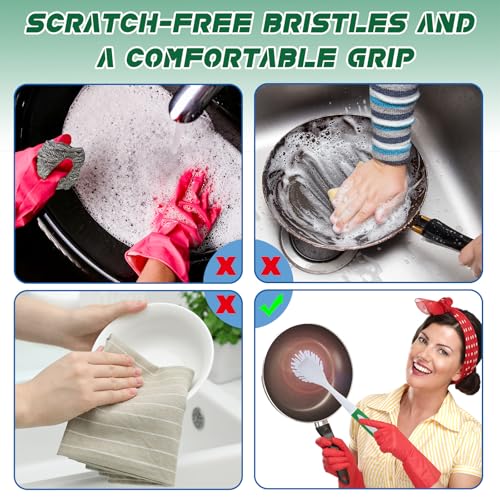 20 Pcs Kitchen Scrub Dish Brush Bulk (20 Count)