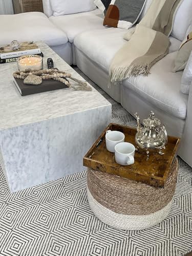 Jute Pouf Ottoman
