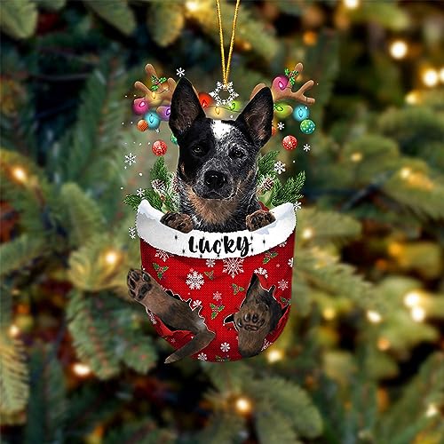 Blue Heeler Christmas Tree Ornament