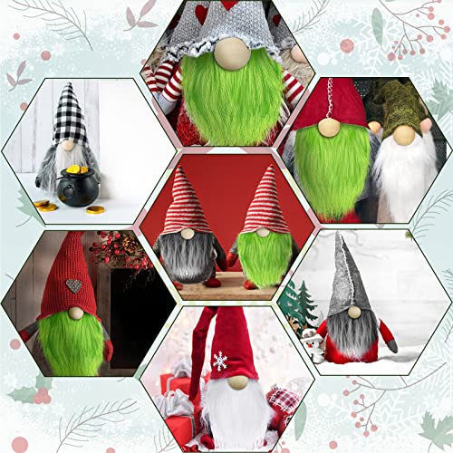 60 Pcs Gnome Beard Nose Crafts Kit with Cones