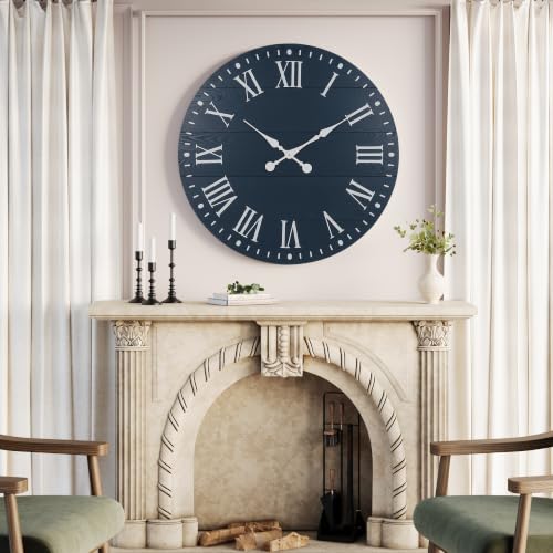 Large Wall Clock with Roman Numeral