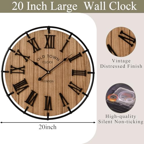 Inch Modern Farmhouse Wall Clock