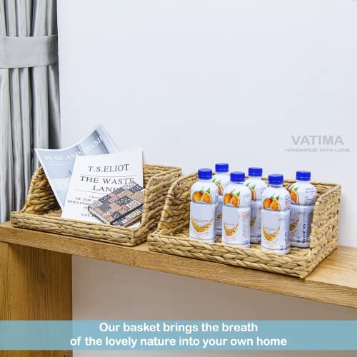 Water Hyacinth Storage Baskets with Large Open (2 Count)
