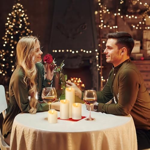Outdoor Flameless Candles with Remote Timer (2 Count)
