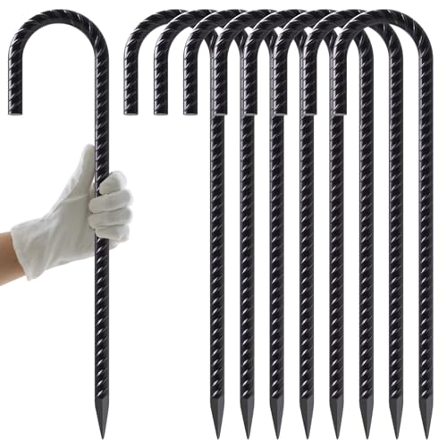 J Hook Rebar Stakes 16 Inch (8 Count)