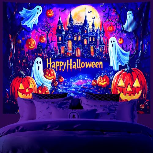 UV Reactive Halloween Tapestry