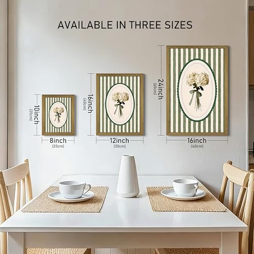 Framed White Hydrangea Canvas Wall Art