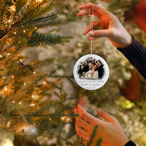 Personalized First Christmas Married Ornament 2026