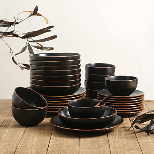 Brasa Stoneware 32 Piece Modern Dinnerware Set