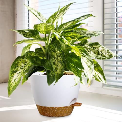 10/9/8 inch Self Watering Pots for Indoor Outdoor Plants, Set of 3 (3 Count)