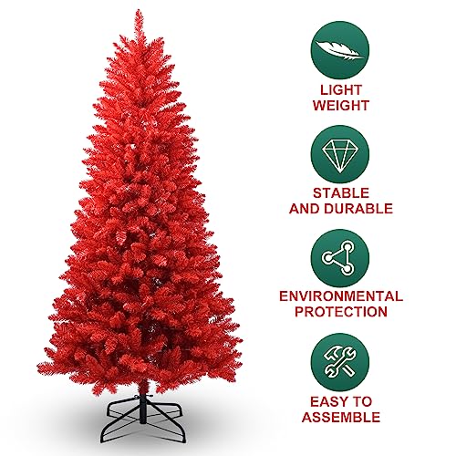 4ft Red Artificial Christmas Tree