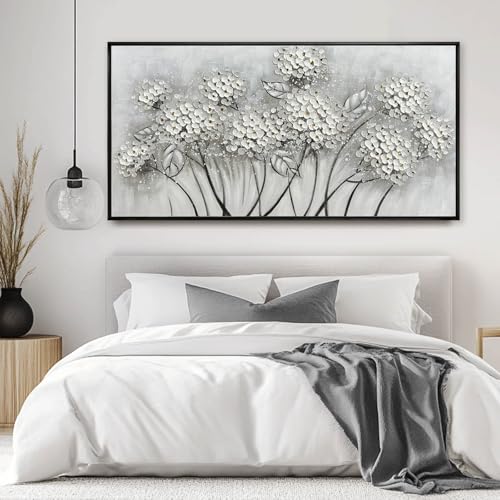 Large Artwork Flowers Oil Painting Modern Home Decorations Floral Canvas Pictures for Living Room Bedroom Kitchen Office 29" x 58"