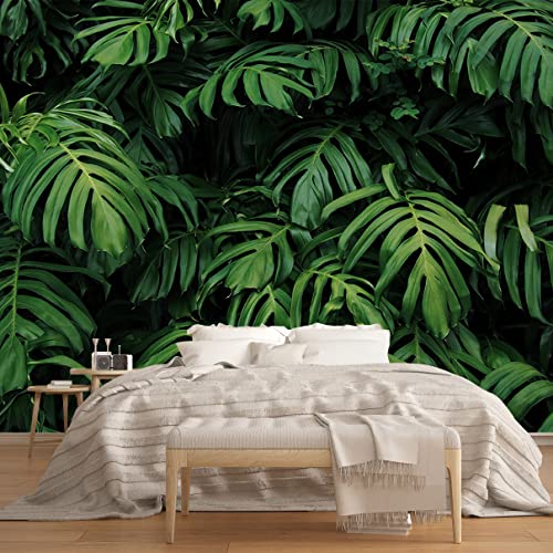 Tropical Monstera Wallpaper Banana Leaf Wall Mural Wallpaper for Living Room Bedroom TV Background Wall Covering