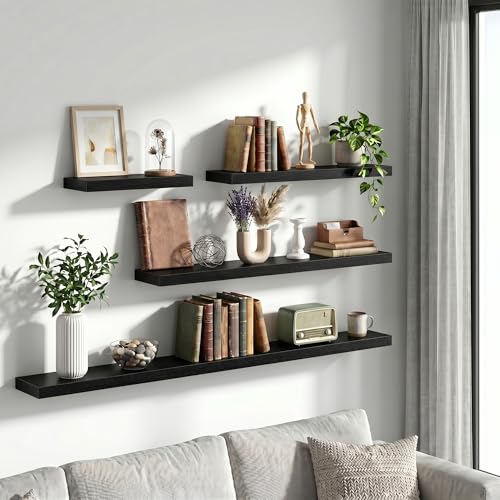12 Inch Floating Shelves Wall Mounted for Display (2 Count)