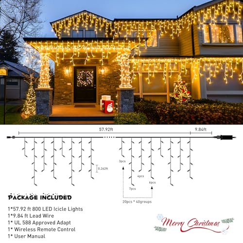 Christmas Icicle Lights for Outside